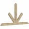 Ekena Millwork Saratoga Rough Sawn Timber Gable Bracket, Douglas Fir, 108"W x 58"H x 4"D x 6"F, 13/12 Pitch GBW108X58X0406SAR00RDF - alternate 5